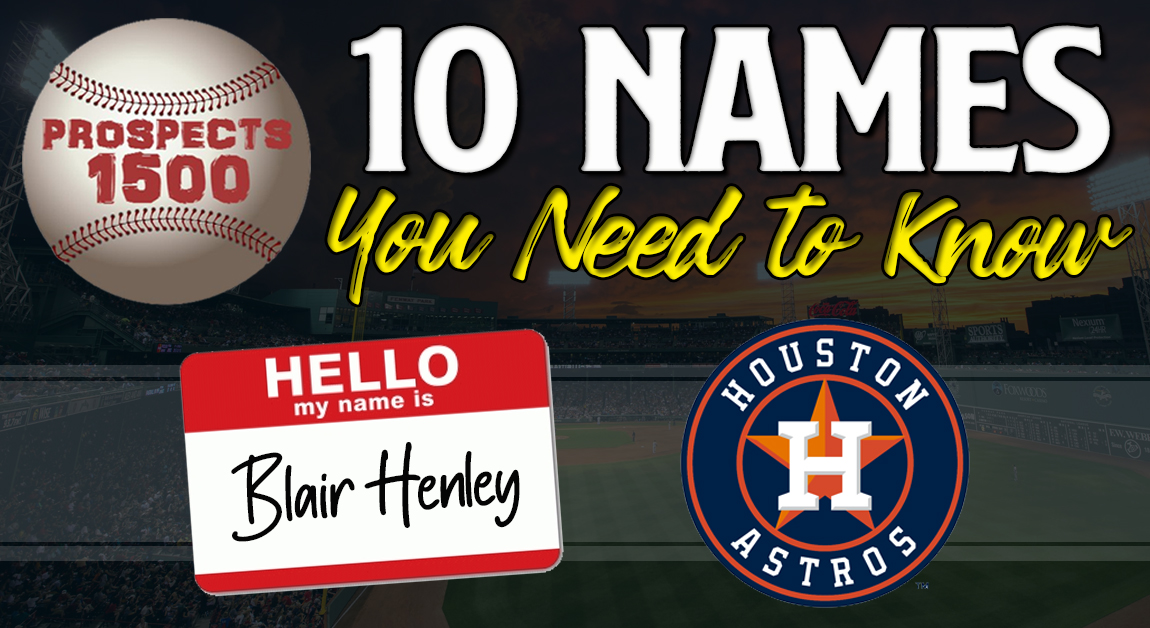 10 Names You Need To Know – Houston Astros