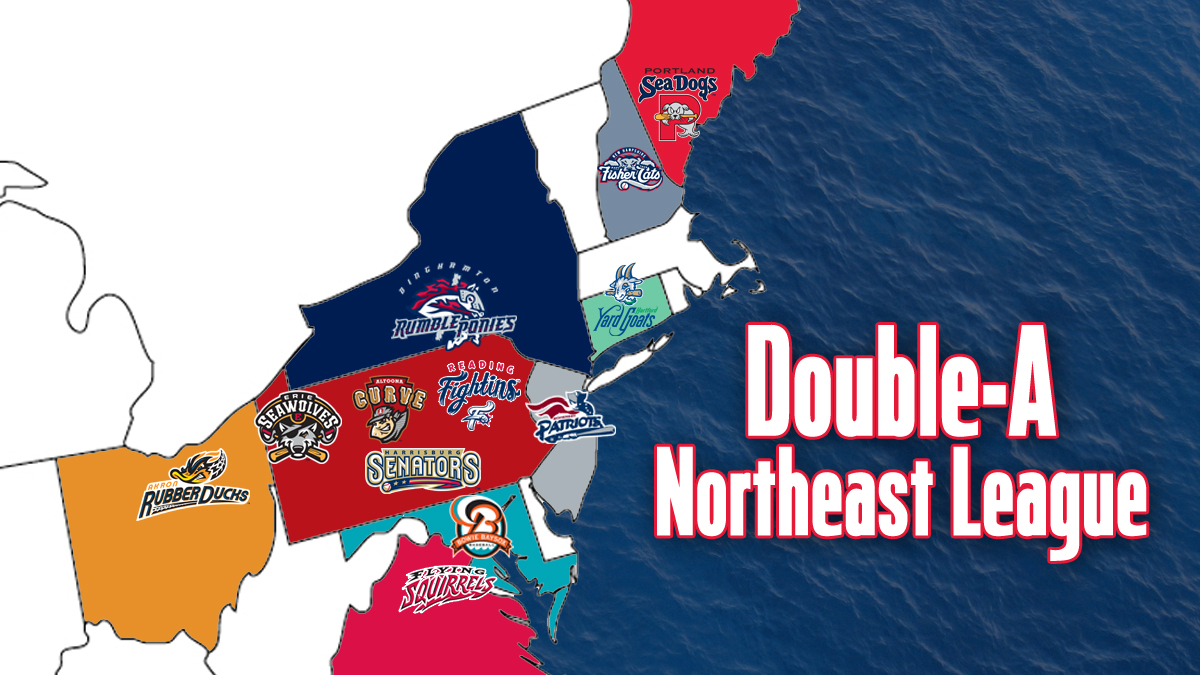Double-A Northeast League map